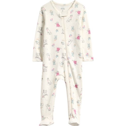 Print Cotton Footie, Newborn