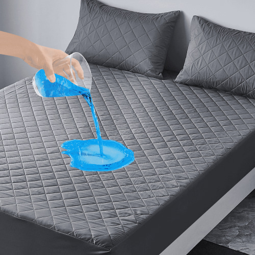 CshidWorld Queen Size Waterproof Mattress Protector, Breathable Mattress Cover, Hypoallergenic & Noiseless Fitted Mattress Protector, Vinyl Free, 8-21'' Deep Pocket