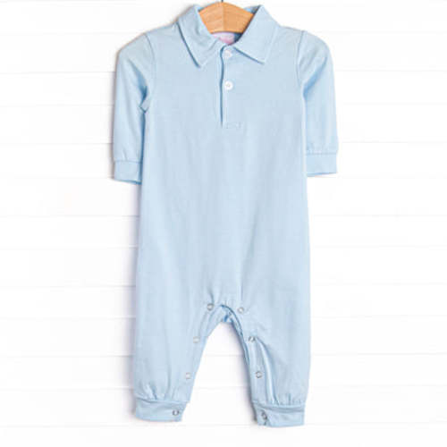 Levi Long Romper, Blue – Stitchy Fish