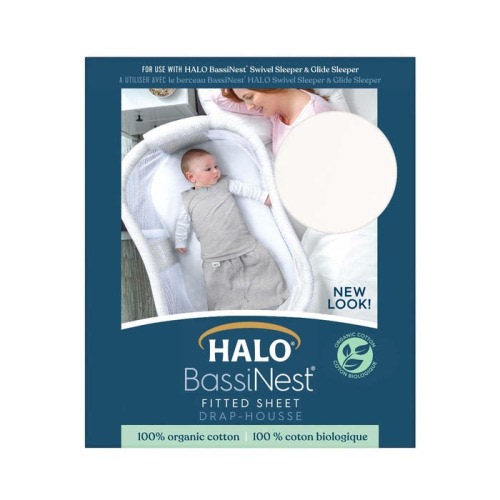 White Organic Bassinest Sheet | HALO