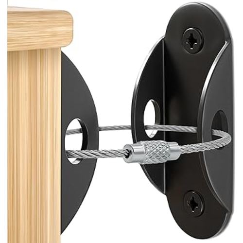 Booda Brand Furniture Straps (10 Pack) Baby Proofing Furniture Anchors, 400lbs Tension Earthquake Resistant Metal Straps