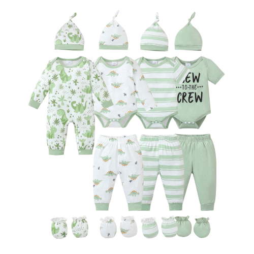 Kimi bear, Newborn Baby Boys Layette Set, 0-3 Months, Green