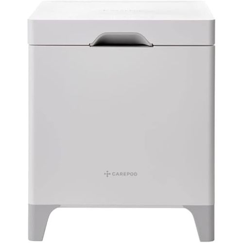 Carepod Cube X50 Stainless Steel Ultrasonic Hybrid Cool and Warm Mist Humidifier, Whisper-Quiet Easy Clean for Large Room 4.2 liters, Only 3 Washable Parts, Diswasher-safe, Auto Shut-off