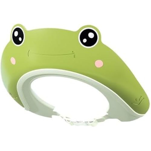 Frog-shaped shower cap for baby (green)