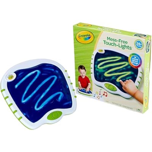 Crayola Toddler Touch Lights, Musical Toy, Sensory Board, Sensory Toys for Toddlers, Mess Free Finger Painting, for Toddlers, 2+