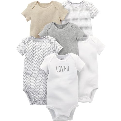 Simple Joys by Carter's Unisex Babies' Short-Sleeve Bodysuit