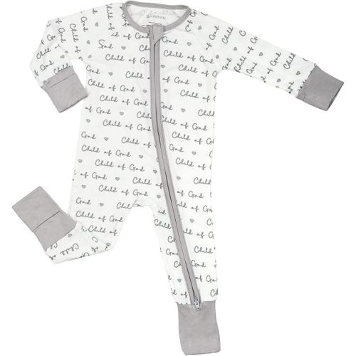 LollyBanks Baby Pajamas, 2-Way Zipper Romper 0-3 months