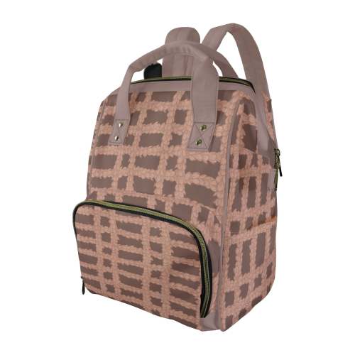 Pakalana Lei Palaka Hawaiian Print Multi-Function Backpack 2.0 - Mocha – Rare Breed Apparel Maui & HoneyXO Shop