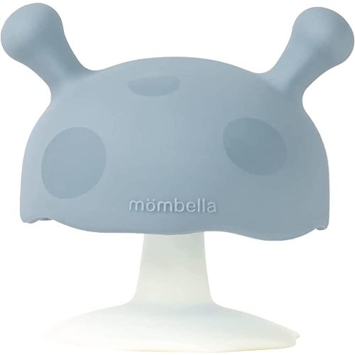 Mombella Mushroom Teether Baby Teething Toys for 0-6 Months Sucking Needs.Soothing Toy Baby Chewing Toy for Sucking Needs for Newborn, Infants. Iron Green