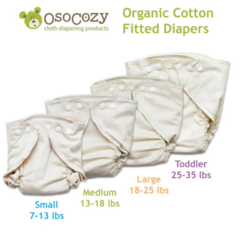 OsoCozy Organic Fitted Cloth Diapers - US Made – Jen's Organic Baby