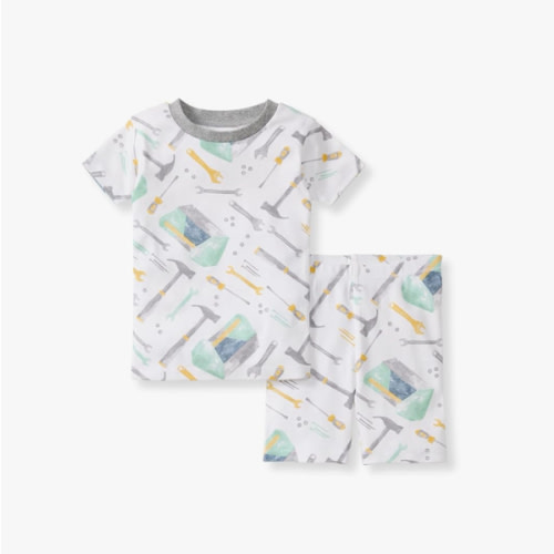 Burt's Bees Baby Baby Boys' Pajamas, Sleeve Tee and Shorts 2-Piece Pj Set, 100% Organic Cotton