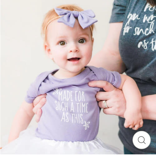 Made for Such a Time as This Christian Infant Bodysuit Onesie