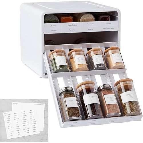 YouCopia SpiceStack Pull-Down Spice Rack 24-Bottle