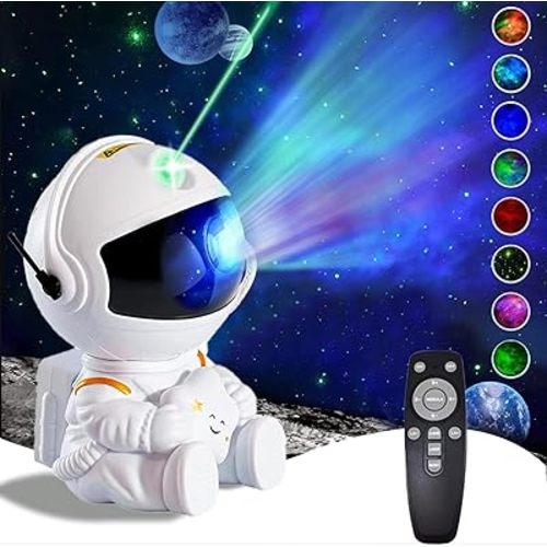 Astronaut Star Projector, Galaxy Projector Light, Kids Night Light, Nebula Star Ceiling Night Light with Remote,Gifts for Birthdays, Valentine's Day, Christmas