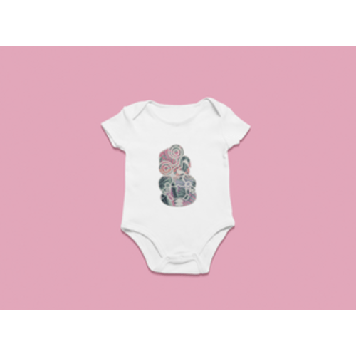 Pink Tiki Onesie - New born size