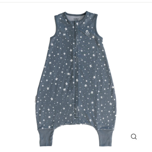 4 Season® Baby Sleep Bag with Feet, Merino Wool & Organic Cotton, Star Gray