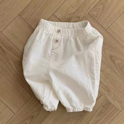 Baby Two-button Simple Jogger Pants
