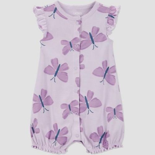 Carter's Just One You® Baby Girls' Ruffle Sleeve Butterfly Romper - Purple 6M