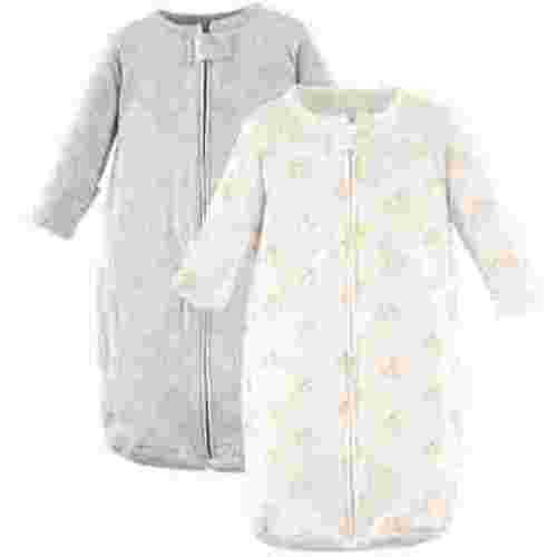 Hudson Baby Infant Cotton Long-Sleeve Wearable Sleeping Bag, Sack, Blanket, Duck, 3-9 Months