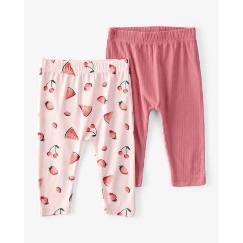 Baby 2-Pack PurelySoft Pull-On Pants - Pink - Carter's | Carter's