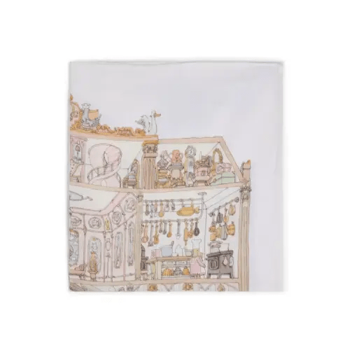 Atelier Choux illustration-print Organic Cotton Blanket | White | FARFETCH