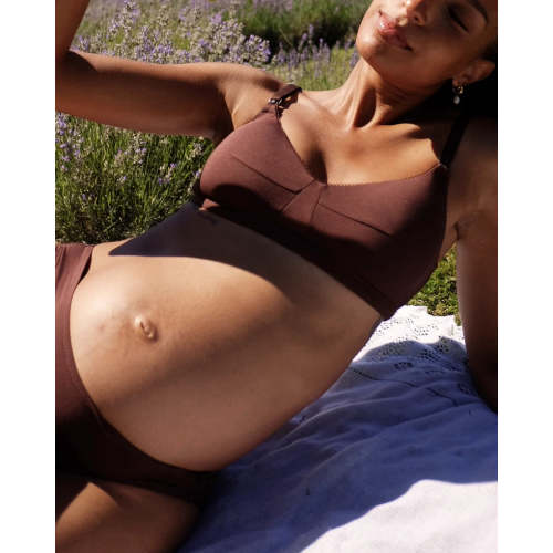 Luxe Nursing Bra - Cocoa Brown