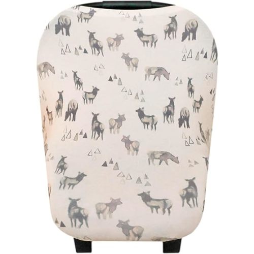 Copper Pearl Multi-Use Cover: Car Seat Covers, Nursing Cover, and Stroller Cover for Sun - Stretchy Fabric, All-Season Use, Stylish Designs, Easy Access for Moms - Cody