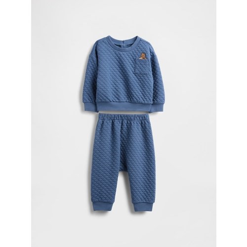 Baby Quilted Brannan Bear Pocket Outfit Set