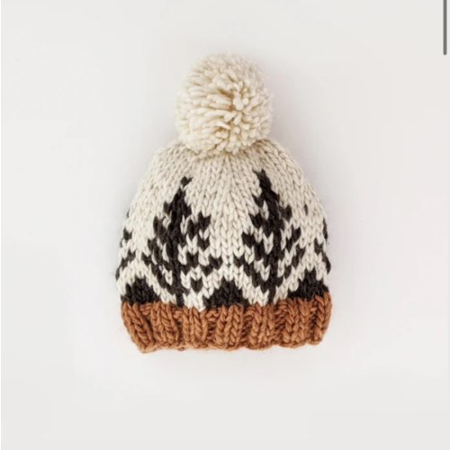 Forest Knit Beanie Hat - Cream - S (0-6M)