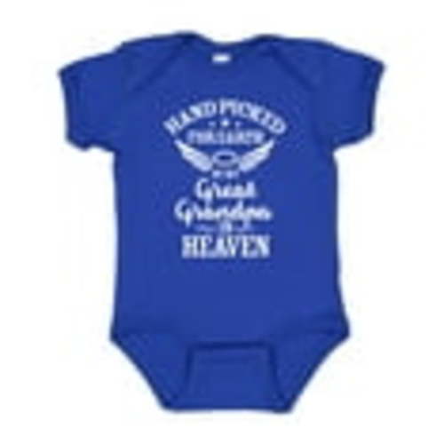 Inktastic Handpicked for Earth by My Great Grandpa in Heaven Boys or Girls Baby Bodysuit