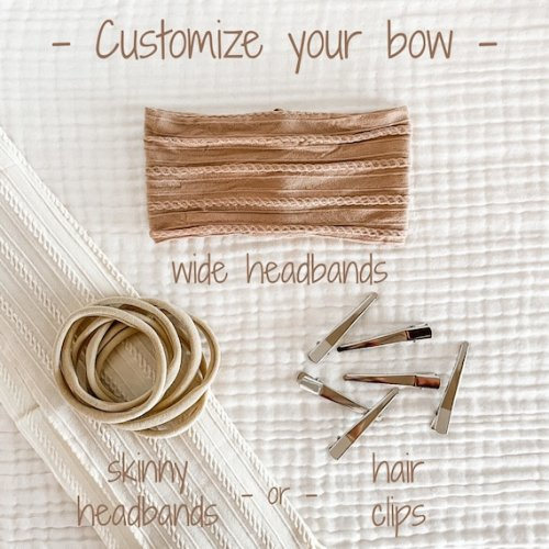 Baby Bow Set of 5, Baby Girl Headbands, Neutral Bow Headband, Top Knot, Baby Headband, Girls Hair Bows, Newborn Headband, Boho Baby Bows - Etsy
