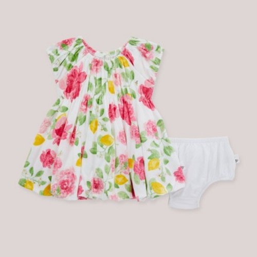 Burt's Bees Baby® Baby Lemon Floral Dress & Diaper Set - Light Pink