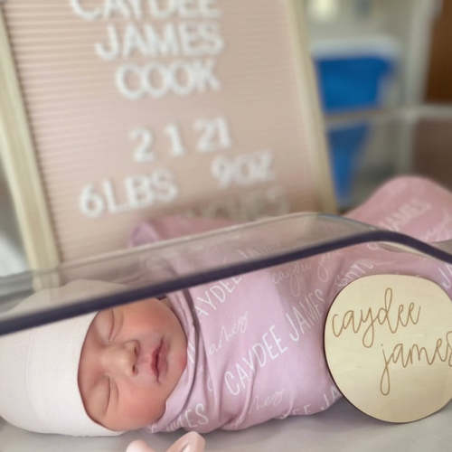 Personalized Baby Name Swaddle Blanket