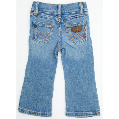 Wrangler Infant Girls' Medium Wash Bootcut Stretch Denim Jeans