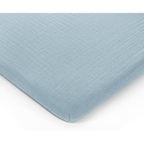 Muslin Fitted Bassinet Crib Sheet, Extra Soft 100% Muslin Cotton Bassinet Sheets by Comfy Cubs