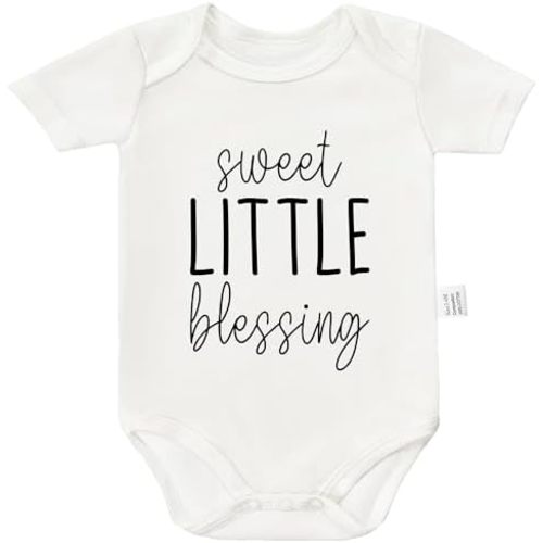 Sweet Little Blessing Bodysuit, Little Brother Newborn Outfit, Pregnancy Announcement for Grandparents 0-24 Months