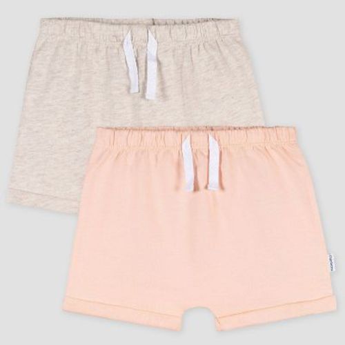 Gerber Baby 2pk Pull-On Shorts - Pink Newborn