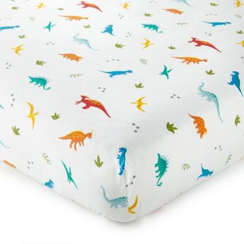 Wildkin Kids 100% Cotton Fitted Crib Sheet (dinosaur Land)