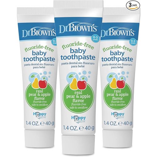 Dr. Brown's Baby Toothpaste, 1.4oz/40g, 3pk
