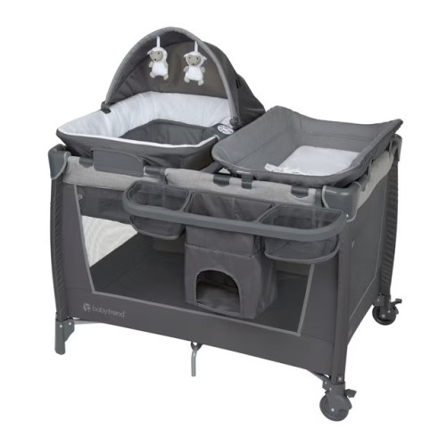 Baby Trend Simply Smart 2.0 Nursery Center Playard with Bassinet and Travel Bag