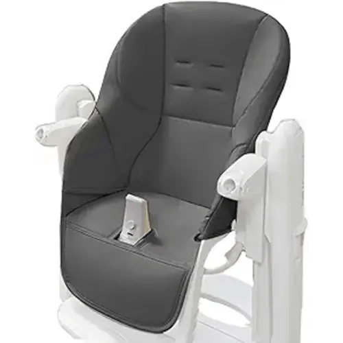 High Chair Cushion, High Chair Cover, Seat Cushion Breathable Pad, High Chair Seat Cover, PU Leather Soft Padding High Chair Covers for Aoneo, Kosmic Jané, Peg Perego (Dark Gray)