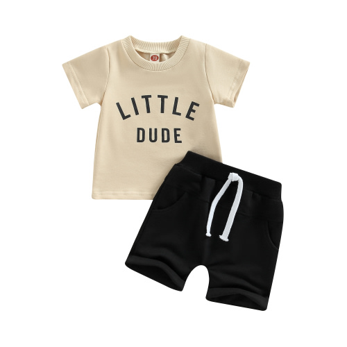 Toddler Baby Boy Summer Clothes Letter Print Shorts Set 0 6 12 18 24 Months Outfits