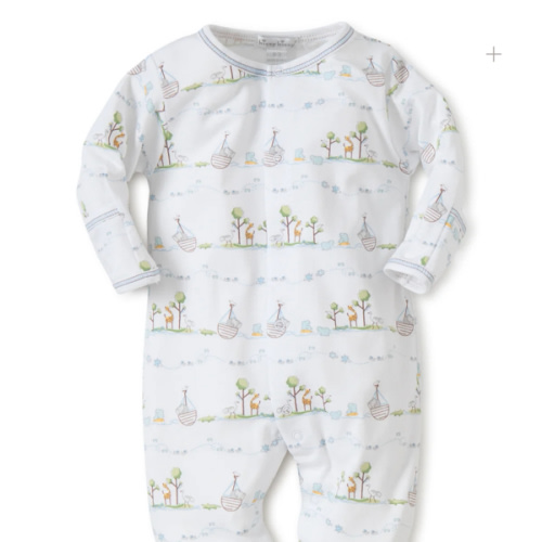 Blue Noah's Print Footie