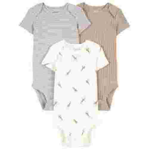 Carter's Child of Mine Baby Unisex Bodysuits, 3-Piece, Sizes Preemie-18 Months