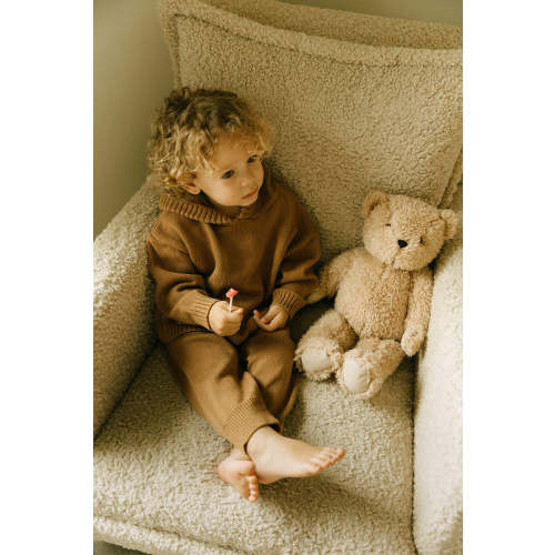 Hunter Knit Set in Brown