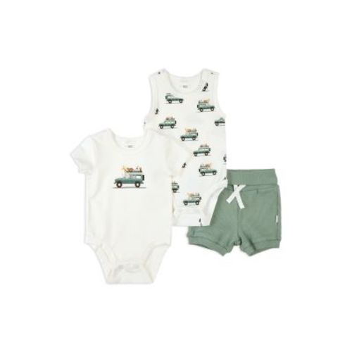 Boys' Safari SUV Bodysuits & Shorts Set - Baby-6M