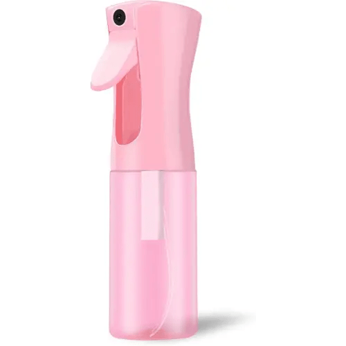 Empty Spray bottles, Continuous Spray Bottle for Hair, Spray Water Bottle Fine Mist Refillable, Skin Care, Showering Pets, Plants, travel, Ironing and Cleaning 6.8 Ounce (1 Pack, Pink)