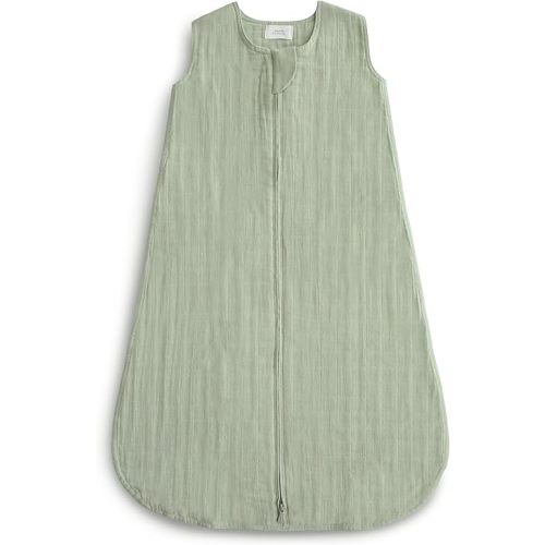 mushie Baby Wearable Blanket | 100% Organic Cotton Muslin | Sleeping Bag For Infants (Sage)