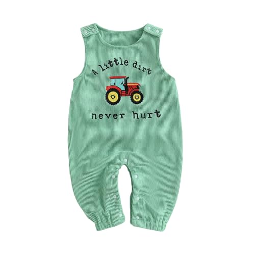 BemeyourBBs Newborn Baby Boy Romper Sleeveless Jumpsuit One Piece Outfit Overall Summer Clothes