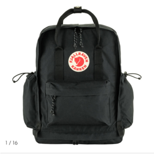 Black Kånken Outlong Diaper Bag